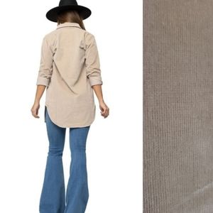 Corduroy Shirt Dress Long Sleeve Soft to the touch Stretchy S M L XL NEW…